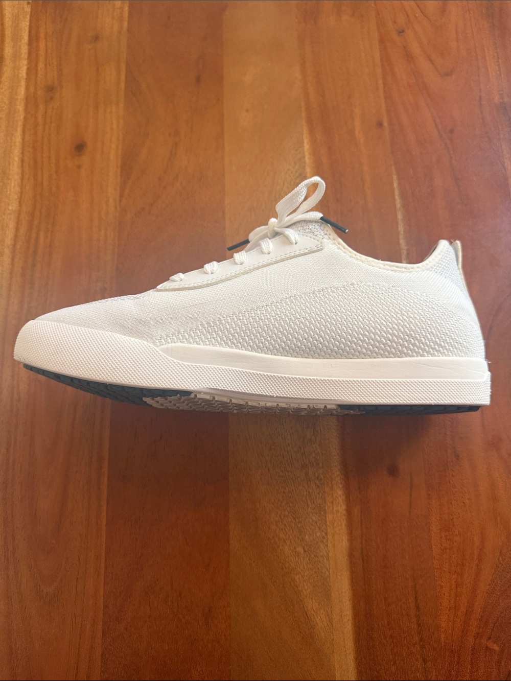 Vessi Weekend Classic All-White Women’s Knit Lace-Up Sneakers Size 11 - Picture 6 of 11